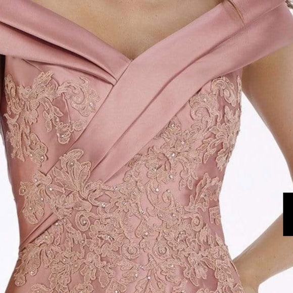 Gia Franco 12005 off the shoulder Mother of the Bride Dress - Picture 2 of 9